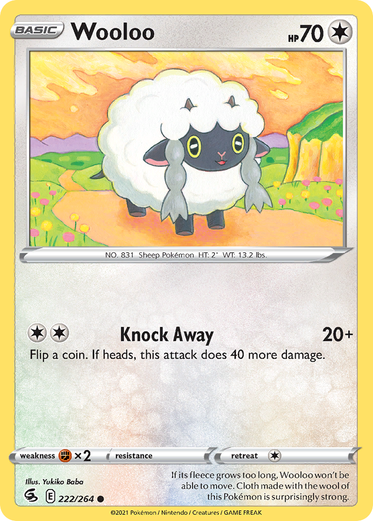 Fusion Strike Wooloo #222/264